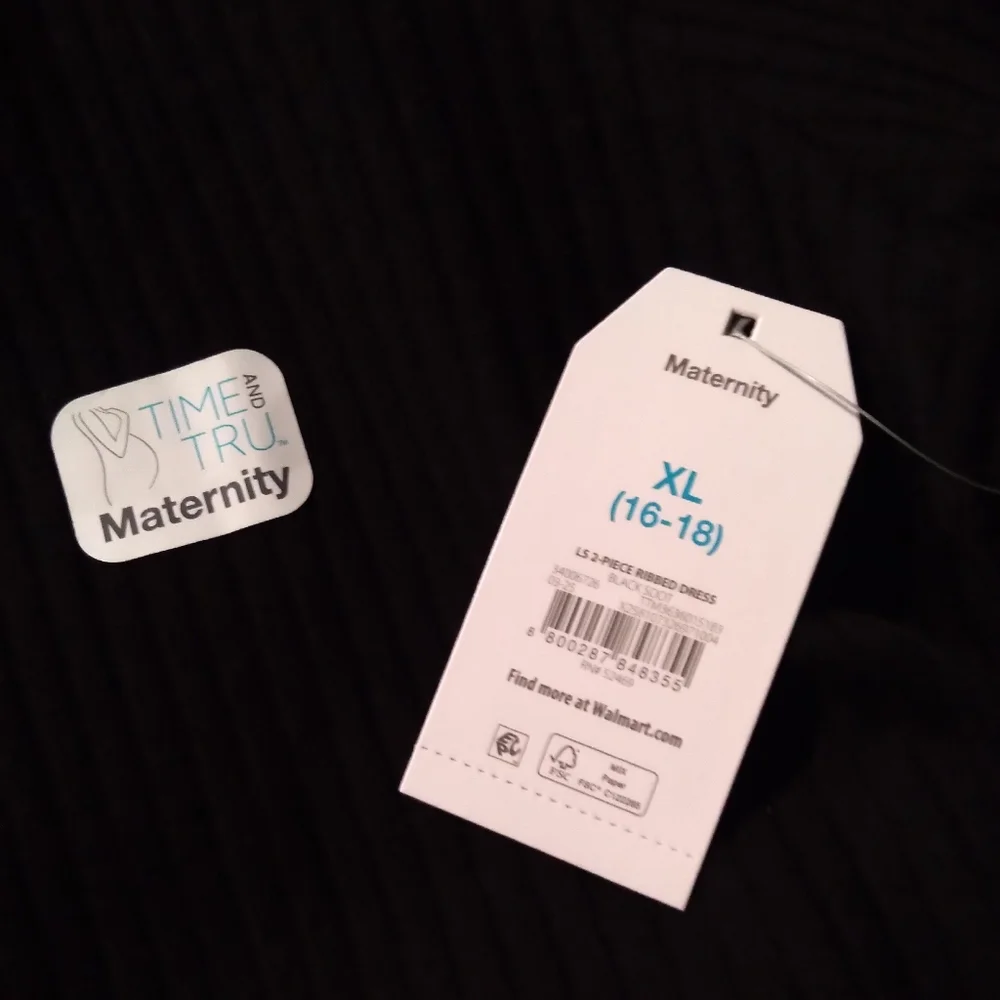 NWT Maternity Ribbed Dress Set 2 Piece 16 - 18 - Picture 7 of 8
